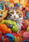 Cherry Pazzi - Puzzle Capriciune felină - 500 piese Puzzle