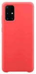 Hurtel Szilikon tok Lágy flexibilis szilikon tok Samsung Galaxy S21 ultra 5g piros