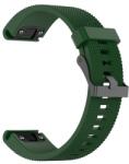 gigapack Pótszíj (egyedi méret, 20 mm, szilikon, állítható, rombusz minta, QuickFit csatlakozás) SÖTÉTZÖLD Garmin Fenix 6S Pro Solar, Garmin Fenix 7S, Garmin Fenix 7S Pro Solar, Garmin Fenix 7S Solar (GP-14921
