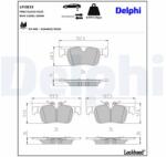 DELPHI set placute frana, frana disc DELPHI LP3833 (LP3833)