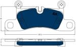 TRW set placute frana, frana disc TRW ELECTRIC BLUE GDB1875BTE (GDB1875BTE)