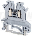 TRACON TSKA1e5 Fázisvezető ipari sorozatkapocs, csavaros, sínre, szürke (TSKA1e5)