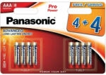 Panasonic LR03PPG-8BW Panasonic LR03PPG/8BW 1, 5V AAA/mikro tartós alkáli elem 8 db/csomag (LR03PPG-8BW)