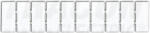 TRACON J5 Jelölőlapka TSKA, TSKB sorozatkapocshoz, (10 modul), W=5mm (J5)