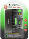 Uniross UCU006 Uniross UCU006 8 fiókos processzoros gyorstöltő AA/AAA védelemmel (UCU006)