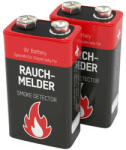 ANSMANN 9V-6LR61-BLISZTER ANSMANN 9V elem 6LR61 füstjelzőbe 2db/bliszter (9V-6LR61-BLISZTER)