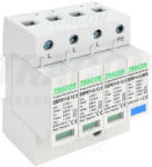 TRACON ESPD1+2-12.5-3+1P ESPD1+2-12.5-3+1P T1+T2 AC típusú túlfeszültséglevezető, cserélhető betéttel (ESPD1-2-12_5-3-1P)
