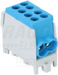 TRACON FLECU-25-16-2K Főáramköri leágazó kapocs, sínre szerelhető, kék (FLECU-25-16-2K)