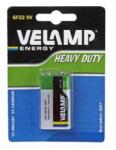 VELAMP 6F22_1BP-VEL 9V-os Heavy Duty (féltartós) elem (6F22_1BP-VEL)