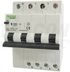 TRACON EVOK4C4003 Kombinált védőkapcsoló, 4P, 4modul, C karakterisztika (EVOK4C4003)