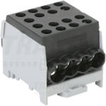 TRACON FLECU-35-25-4F Főáramköri leágazó kapocs, sínre szerelhető, fekete (FLECU-35-25-4F)