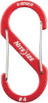NIteIze SBA4-10-R6 S-Biner® Alumínium S (dupla) Karabiner #4 - Piros (SBA4-10-R6)
