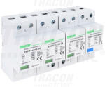 TRACON ESPD1+2+3-25-3+1P ESPD1+2+3-25-3+1P T1+T2+T3 AC típusú túlfeszültség levezető, egybeépített (ESPD1-2-3-25-3-1P)