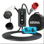 Absina 11kW, 16A, 3 fázisú elektromos autó mobil falitöltő (ABMW-11-16-3F)