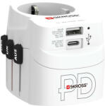 SKROSS PRO Light USB AC30PD, világutazó hálózati csatlakozó átalakító, földelt PD(gyorstöltés) (PROLIGHTUSB-PD)