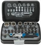 Laser Tools LAS-6555 1/4"-os dugókulcs és bitkészlet, 26 részes (LAS-6555) - dwdszerszam