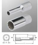 Genius Tools 437832 1/2"-os 12 lapú dugókulcs fej, hosszított kivitel, 32 mm (437832) - dwdszerszam