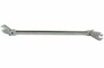 Laser Tools LAS-7382 kétoldali csuklós, extra hosszú, racsnis fékcsőkulcs, 12 x 13 mm (LAS-7382)