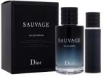 Dior Sauvage set cadou Apă de parfum 100 ml + apă de parfum 10 ml reîncărcabil pentru bărbați