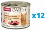 Animonda Carny Adult Conserve pentru pisica, cu curcan si ficat de pui 12 x 200 g