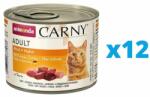 Animonda Carny Conserve hrana umeda pentru pisici, cu vita si pui 12 x 200 g