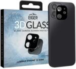 Eiger Folie sticla pentru camera Eiger 3D Glass Clear Black pentru Apple iPhone 12 Mini (EGSP00684)