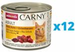 Animonda Carny Adult Conserve pentru pisica, cu inima de vita, pui si rata 12 x 200 g