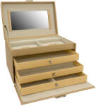 Friedrich Lederwaren Luxus arany ékszerdoboz tükörrel Jolie 23256-93