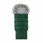FEEDO Sac de iarna, Feedo, Multifunctional, Poate fi utilizat ca geanta prin desfacerea fermoarului, Atasabil la carucior, 110 cm, 0-3 ani, Verde (201208)