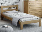 Komforttéka Nikola fenyő ágykeret tölgy 90' + ajándék ágyrács