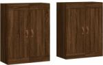 vidaXL 2 db barna tölgyszínű szerelt fa fali szekrény (3198000) - pepita