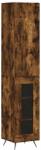 vidaXL Füstös tölgy színű szerelt fa magasszekrény 34, 5x34x180 cm (3199022) - pepita