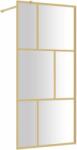 vidaXL Aranyszínű zuhanyfal átlátszó esg üveggel 90 x 195 cm (154955) - pepita