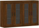 vidaXL 2 db barna tölgyszínű szerelt fa fali szekrény (3197912) - pepita