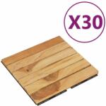 vidaXL 30 db tömör tíkfa függőleges mintás padlólap 30x30 cm (3152103)