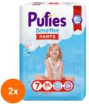 pufies Set 2 x 34 Scutece Chilotel Pufies Sensitive Pants, 7 Extra Large, 17+ kg (ROC-2xFIMPFSC143)