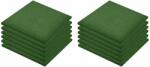 vidaXL 12 db zöld ütéscsillapító gumilap 50 x 50 x 3 cm (3053180)