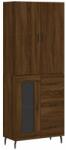 vidaXL Barna tölgy színű szerelt fa magasszekrény 69, 5 x 34 x 180 cm (3195978) - pepita