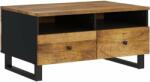 vidaXL Mangófa Dohányzóasztal - 2 Fiókkal - 80x54x40 cm (351957)