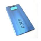 Xiaomi Poco X3 akkufedél (hátlap) ragasztóval kék gyári