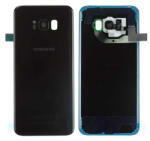Samsung G955 Galaxy S8 Plus akkufedél (hátlap) kamera lencsével és ragasztóval fekete OEM