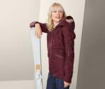 Tchibo Női sí- és snowboard kabát, bordó Bordó Rózsaszín bélés 34