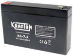 KRAFTON K6-7.2 6V 7, 2Ah zárt ólomsavas akkumulátor (Krafton-K6-7-2)