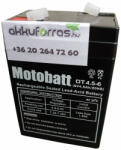 MotoBatt OT6-4.5 6V 4, 5Ah zárt ólomsavas akkumulátor (MotoBatt-OT6-4-5)