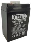KRAFTON K6-4.5 6V 4, 5Ah zárt ólomsavas akkumulátor (Krafton-K6-4-5)