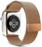 iUni Curea iUni compatibila cu Apple Watch 1/2/3/4/5/6/7, 44mm, Milanese Loop, Otel Inoxidabil, Gold (511066_44)