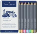 Faber-Castell Art and Graphic színes ceruza készlet 12db-os GOLDFABER AQUA pasztell színek fém dobozban (114622)