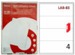 Fornax Etikett FOROFFICE 192, 5 x 62 mm, iratrendezőre, 4db/ív (LAB83)