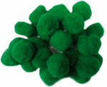 Cre Art pompon 30 mm, kb. 30 db/csomag, zöld (KDKPP019)