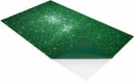 Cre Art öntapadó csillámos dekorgumi lap, A/4, 2 mm, zöld (KDKMO00937)